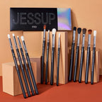 Jessup Lip brushes set,Pro contour different lip shapes,Synthetic,small/cat-tongue /flat/round/tapered-tip lipliner brush T325