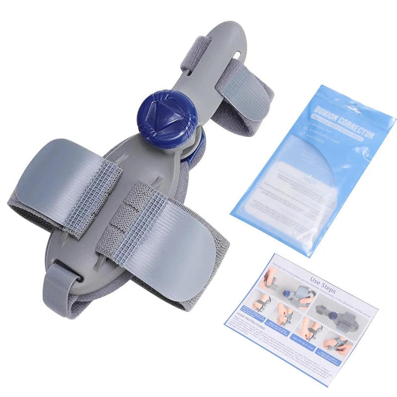 Unisex Bunion Corrector Foot Hallux Valgus Braces Rotatable Toe Separator Straightener Adjustable Pedicure Finger Toe Corrector