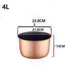 304 Stainless Steel Rice Cooker Inner Pot Replacement Liner, Nonstick Cooking Bowl