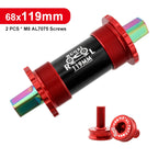 Ceramic Bearing Bicycle Bottom Bracket 68*103 107 110 113 119 122mm Square Titanium Axle Road Mountain Bike Central Axis BB Sets