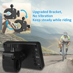 Handlebar Bike Mirror 1080P Bicycle Rear View Camera w/ 4.3'' Monitor 8-LED Night Vision 150° Wide Angle View Rotatable Bracket