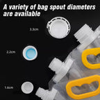 Transparent Spout Beverage Bag Reusable For Outdoor Travel Grain Storage Portable Ic Spout Pouches For Party Fruit Juice Beer
