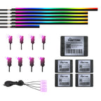 Full Color Streamer Car Ambient Lights RGB 64 Color Universal LED Interior Hidden Acrylic Strip Symphony Atmosphere Lamp