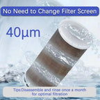 1/2" 40μm Prefilter 16mm Pacifier Garden Taps Faucet Filter Quick Connector 316 Stainless Steel Screen Irrigation Hose Adapter