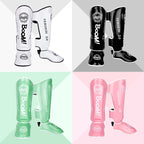 Muay Thai Shin Instep Guards Thickened Leg Protectors, Sanda Boxing Taekwondo, S-L, Multi-Color