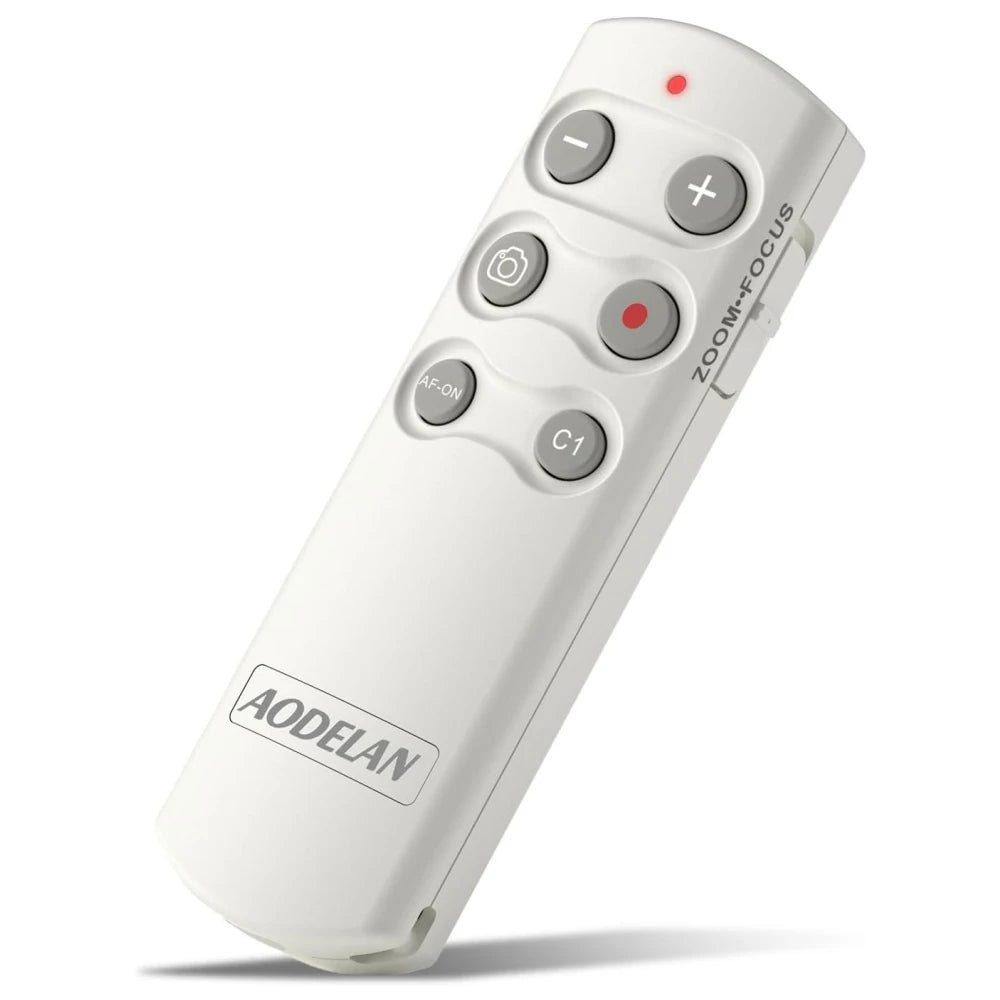 Sony Camera Wireless Remote Shutter Release with OLED Screen, Rechargeable, Black/White
