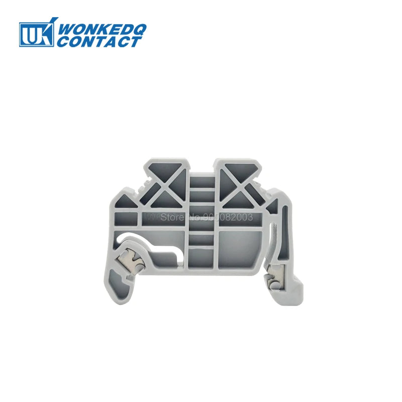 100Pcs End Clamp Direct WKF 35 Din Rail Terminal Block Quick Mounting For NS 35mm E/UK Free Installation WKF35 End Bracket Stop