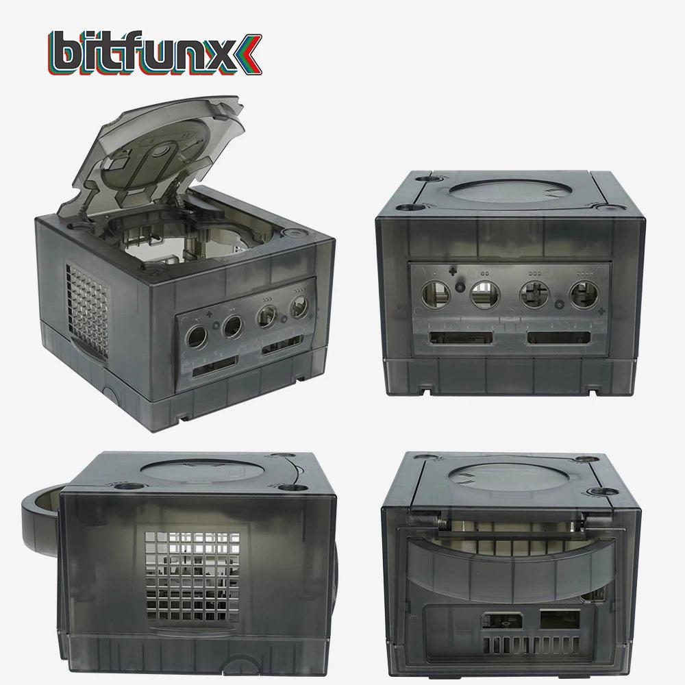 Bitfunx Gamecube NGC Replacement Shell Transparent Case for Gamecube NGC GC Game Console