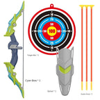 Bow and Arrow Set Light Up Archery Toy Kids Outdoor with Standing Target Birthday Gifts Indoor Games Toys Children New Year Gift