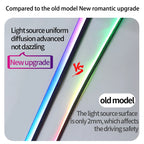 150cm Car Sunroof Ambient Lights LED Skylight Symphony RGB Interior Wide Acrylic Strip Decoration APP Control accessories 12V