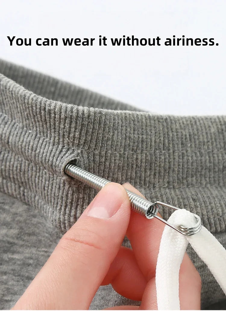Durable and Rust Free Drawstring Threading Device, Quick Rebound Lace Webbing Waist Rope Device, Sewing Accessories
