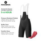 ROCKBROS Men's Cycling Bib Shorts Seamless Cycling Clothing 6 Hours Ride Summer MTB Road Bike Shorts Buffer Zone Bicycle Tights