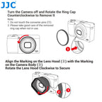 JJC Lens Hood for Ricoh GR IV / GR IV HDF / GR IV Monochrome, Black, 1pc