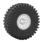 Metal 1.9 Beadlock Wheel Rim Tires Set for 1/10 RC Crawler Car Axial SCX10 III AXI03007 90046 TRX-4 Redcat GEN 8