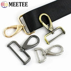 2/4Pcs Meetee 13-38mm Metal Buckle Detachable Lobster Clasp Bag Strap Clip Buckles Webbing Handbag Snap Hook DIY Accessories