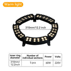 5Pcs LED Tree Hugging Lamp 85-265V Outdoor Christmas Tree Holding Lighting Lamp Waterproof IP65 Garden Park Courtyard Decor Lamp