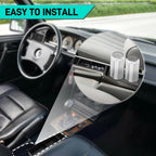 Car Cup Holder ABS For Mercedes W201 190E Double Coffee Beverage Cup Holder