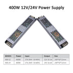 MJJC Power Supply Unit 12V 24V 60W 100W 200W 300W 400W 110V 220V 230V AC to 12 24 Volt DC LED Strip Driver Lighting Transformer