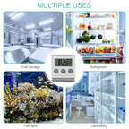 ORIA Refrigerator Thermometer Freezer Thermometer with  External Probe Digital FridgeThermometer for Home Kitchen Restaurants