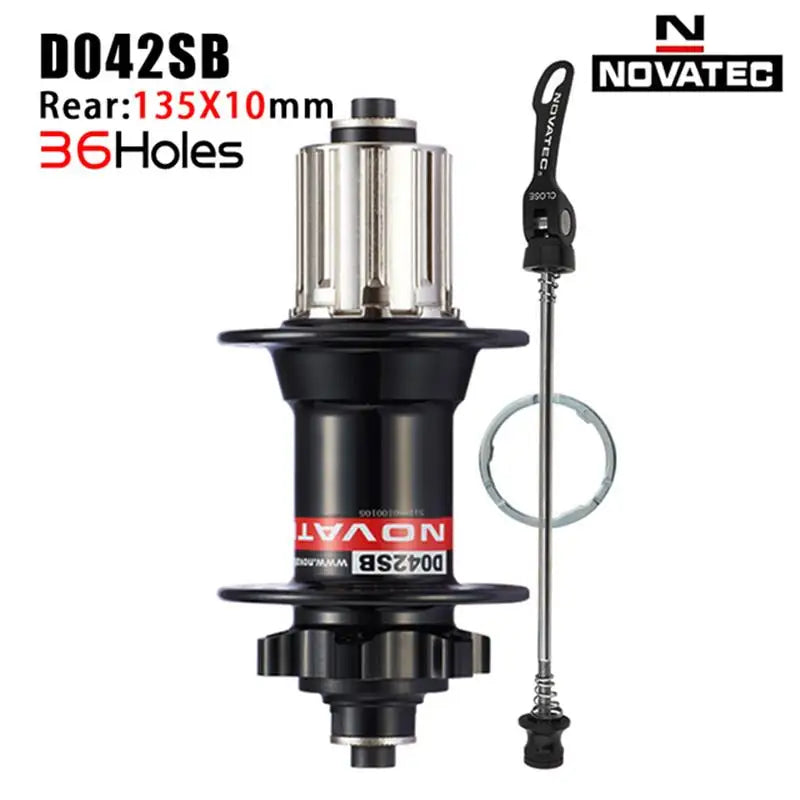 Novatec Mountain Bike Hub D041SB D042SB 28/32/36 Holes Disc Card Brake MTB Bicycle Hub Bearing Front/Rear 8/9/10/11 Speed
