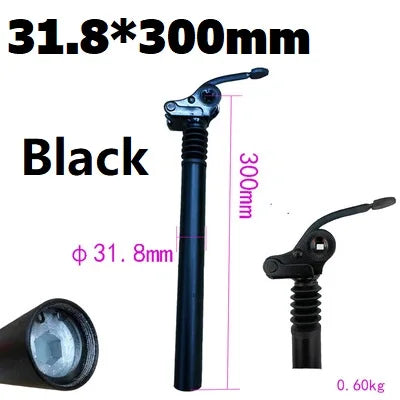 Electric Folding Bicycle E-Bike Shock Absorber Seatpost 25.4mm 27.2mm 28.6mm 31.8mm 33.9mm 34mm 300mm 350mm Bike Shocks SeatPost