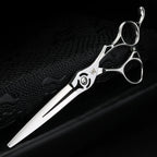 XUANFENG 6-inch hollow handle scissors, hairdresser cutting scissors and thin scissors made of 440c steel