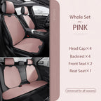 Car Seat Cover Linen Cotton Set Car Seat Cushion Soft Universal Seat Cushion Chair Protector Pads Auto Seats Cover Accessories