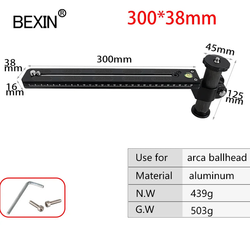 Camera release tripod plate telephoto lens support quick release plate for dslr camera with arca swiss plate carbon fiber pillar