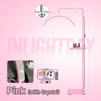 Free LOGO Rotatable Lashes Lamps Half Moon Light Led Moon Lamp Photography Fill Light for Lashes Extension Beauty Floor Lamps