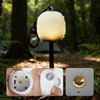 WESTTUNE Portable Camping Lantern Rechargeable LED Picnic Lamp MINI Egg-Shaped Squeeze Silicone Light for Outdoor Cozy Ambience