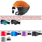 LOCLE Professional Skiing Helmet Men Women Children Ski Helmet Snow Skating Snowboard Snowmobile Skateboard Helmet Size 52-61cm