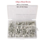 60/120/200/380 pcs Heavy Duty Riveter Gun Set Hand Riveter Blind Rivet Pliers Gun DIY Rivets Nut Automotive Tools for Home DIY