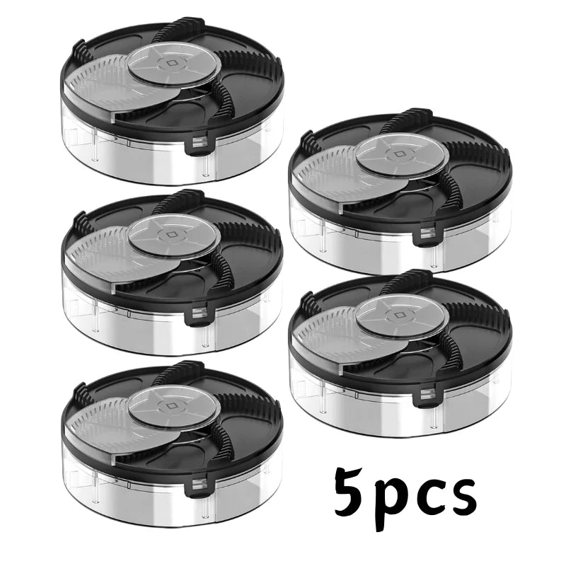 USB Rechargeable Electric Fly Trap Rotating Insect Catcher, Black, PP, 2/3/5pcs
