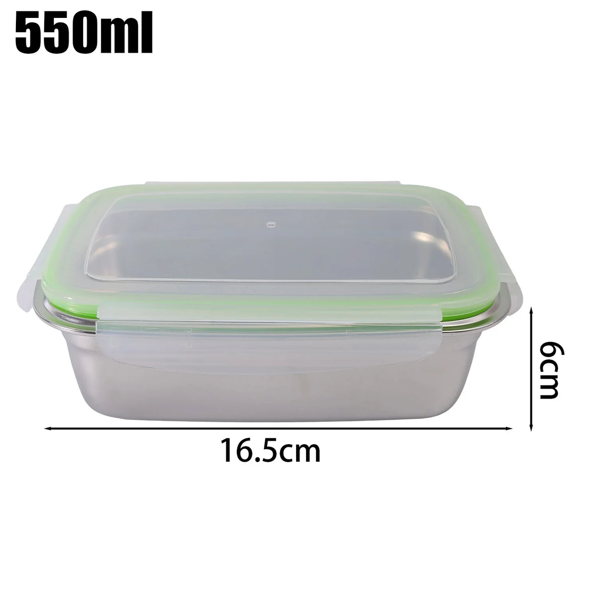 350/550/850ML Large Stainless Steel Food Container Thickened Camping Picnic Box Leak-proof Sealed Refrigerator Lunch Bento Boxes
