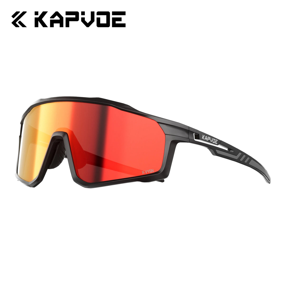 Kapvoe M/L Size Photochromic Cycling Glasses Large Head Sports Sunglasses for Men Women UV400 Bike Glasses Hiking Eyewear