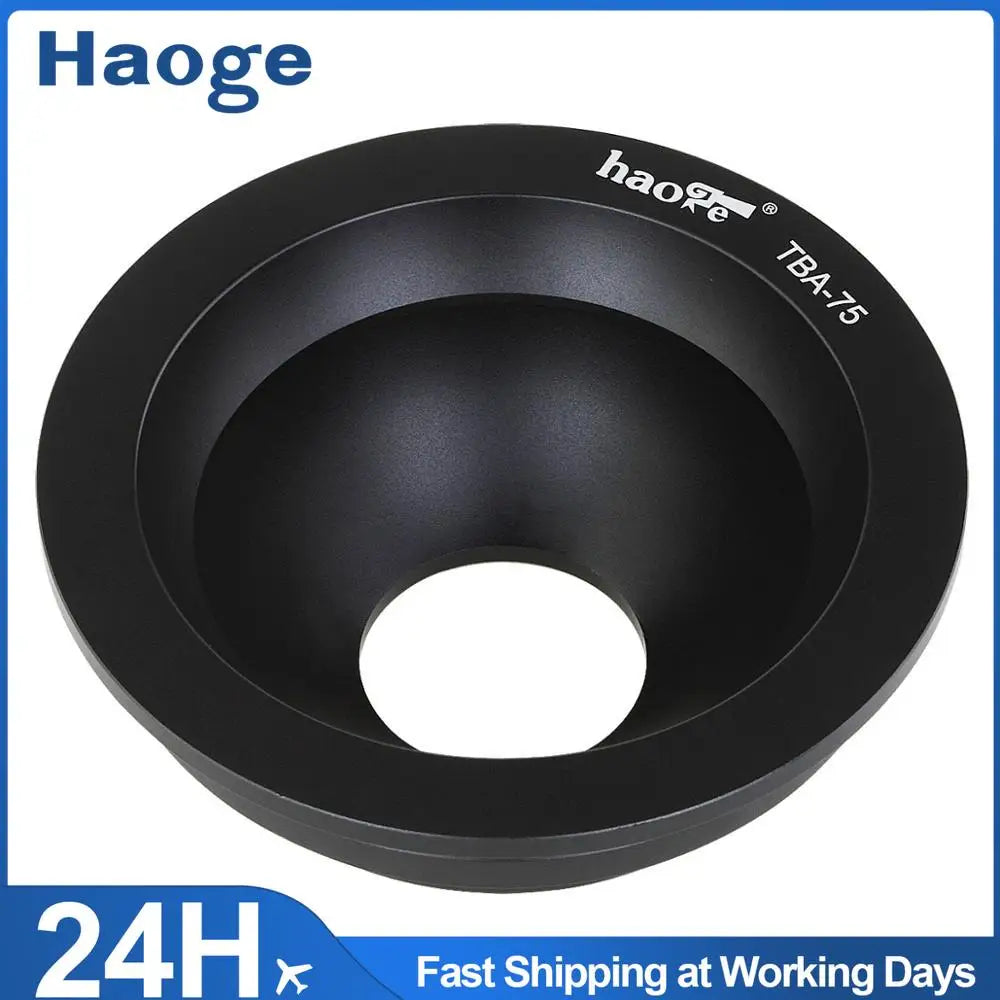 Haoge TBA-75 75mm Bowl Adapter for Gitzo 3# 4# 5# series Systematic Tripod Head