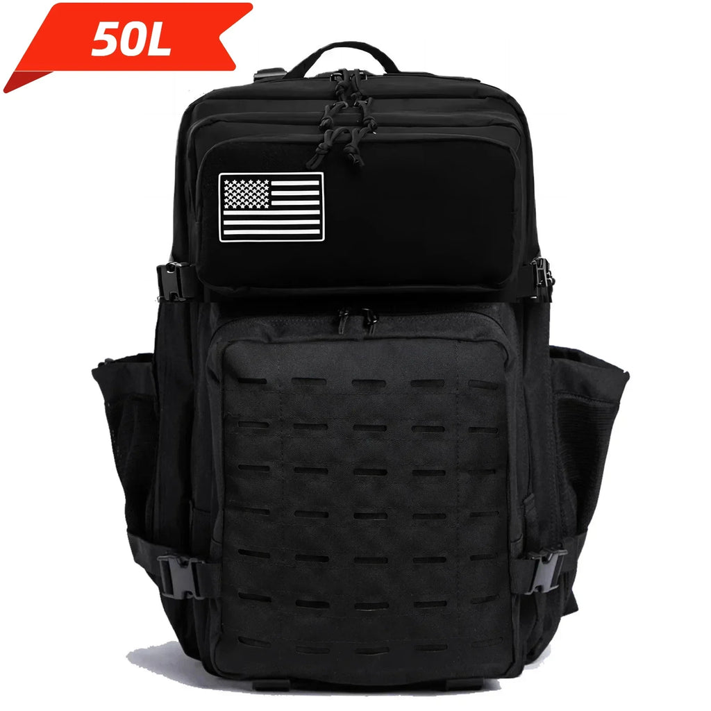 25L/50L Waterproof with 2 Bottle Holders Backpack Gym Outdoor Travel Hiking Fishing Trekking Backpacks 13inch Laptop Bag
