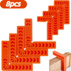 8pcs 90 degree positioning square right angle clips 4 inches/3 inches reusable fixed clips durable corner clips