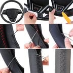 Custom Fit  Microfiber Leather Car Steering Wheel Cover For BMW 530 523 523li 525 520li 535 545i E60 Car Steering Protector