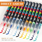 12-168 Colors Direct Liquid Marker Pen Set,DIY Hand Drawn,Graffiti Paint Art Acrylic Paint Pens,Perfect for Artist/Student