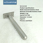 KAMPFE  CNC machining Stainless Steel Safety man shaver Blade Shaving Razors  with and 5 blades Mans tools