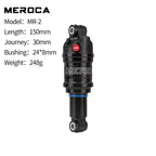 MEROCA MR-2 MTB Bike Air Shock Absorber 125/150/165/190mm Adjustable Air Pressure Aluminum Alloy Bicycle MTB Air Shock Absorber