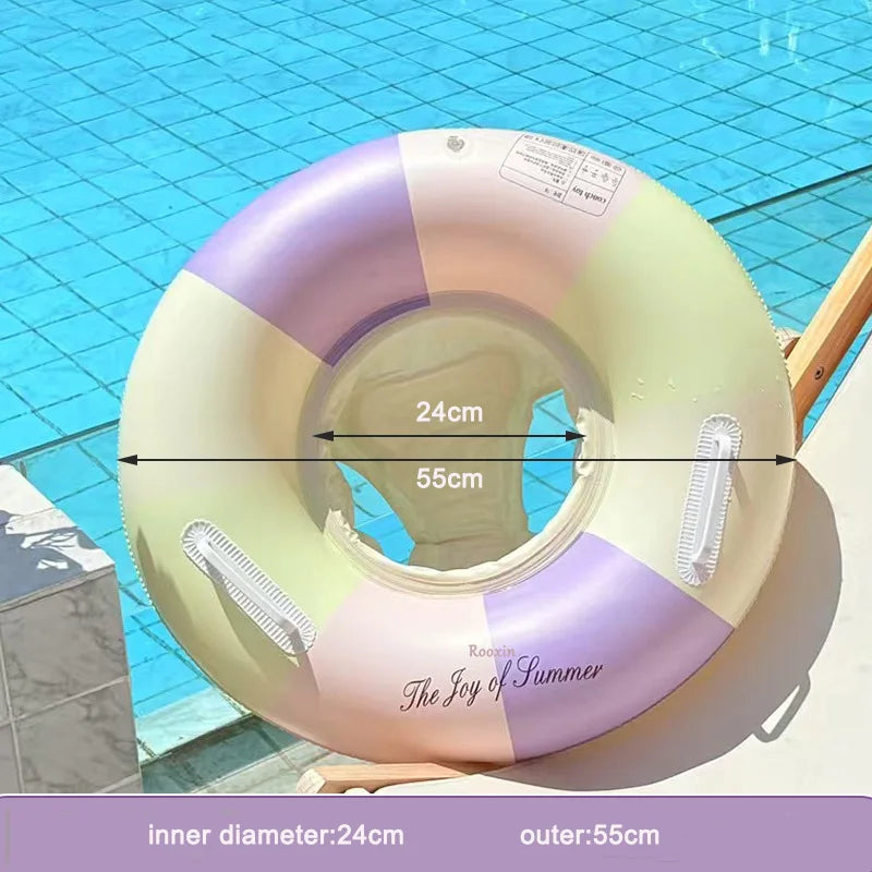 1pc Outdoor Sport Inflatable Swimming Ring PVC Swim Circle Pool Float Seat