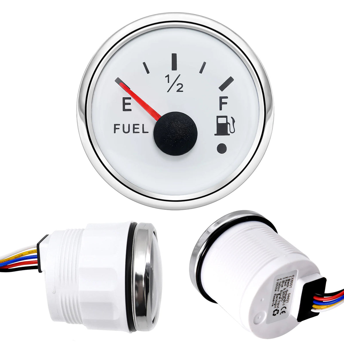 Car Marine Boat Boost Alarm Gauge 2‘’ 52mm Oil pressure Meter Water Level Fuel Temperature 12V 24V Voltmeter Accessories Meter