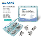 ELIJAH Dentists Orthodontic Buccal Tube Non-Convertible 0.018 MBT Roth Edgewise Buccal Tube 80Pcs/20Sets Orthodontic materials