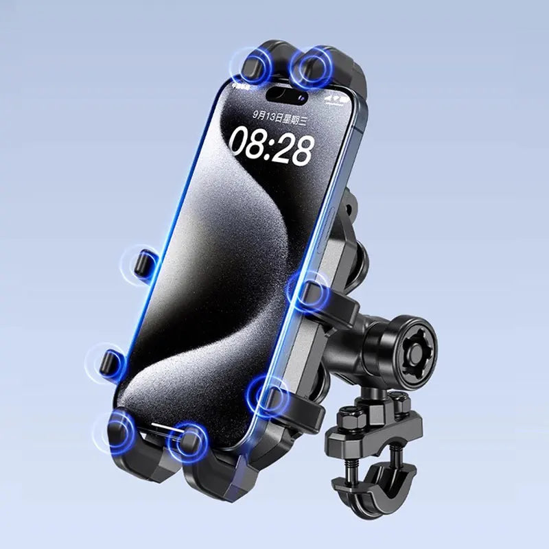 Motorcycle Phone Holder High Quality Vibration Dampener Motorbike Navigation Bracket Anti-Shake Bike Motorcycle Mobile Stand