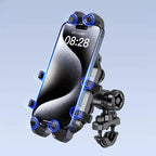 Motorcycle Phone Holder High Quality Vibration Dampener Motorbike Navigation Bracket Anti-Shake Bike Motorcycle Mobile Stand