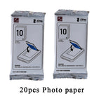 10pcs/20pcs MT53 / Z1 Photo Sublimation Paper Zink Original Photo Paper, 2x3-inch Photo Paper, High Adhesive Backing Adhesive