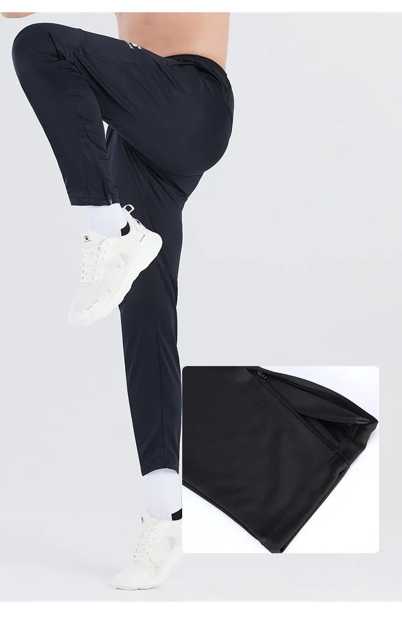 KELME Men Sports Trousers Sweatpants Kid Winter Padded Pants Thicken Jogging Women Fitness Outwear Warm Long Pants  K15Z406
