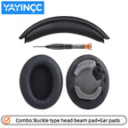 Sony WH-1000XM4 Replacement Ear Pads & Headband Cushion Set, Protein Leather Memory Foam